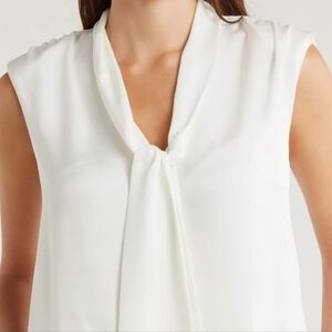 Ramy Brook Ivory Tie-Front Top M